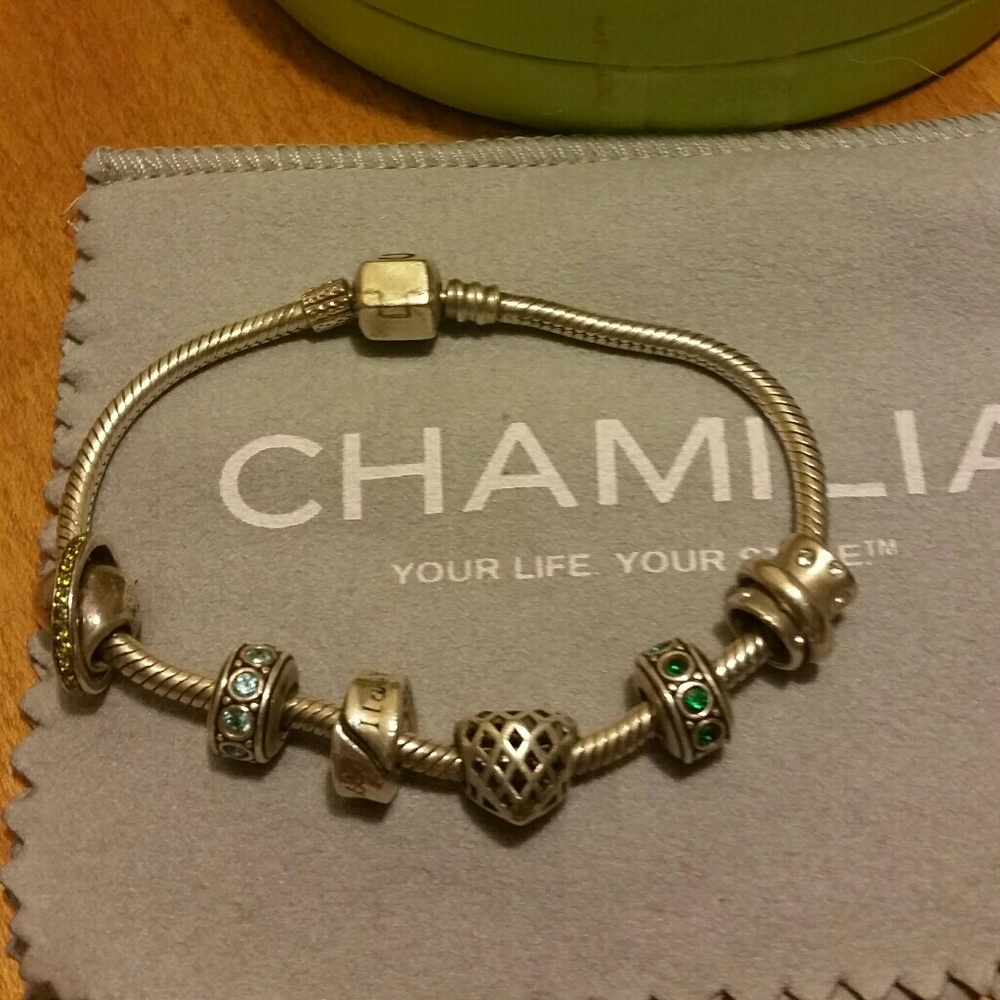 Chamilia bracelet with charms